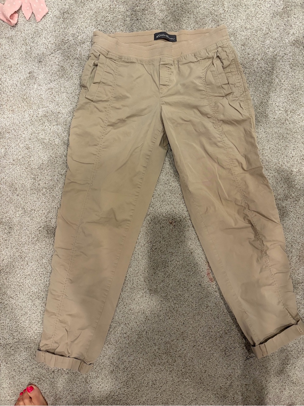 Eddie Bauer Tan Cargo Jogger Pants